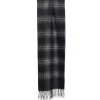 E.Marinella Sciarpe Invernali|Sciarpe Invernali|SCIARPA BICOLOR NERA IN SETA E CASHMERE Check