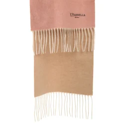 E.Marinella Sciarpe Invernali|SCIARPA BICOLOR ROSA E BEIGE IN SETA E CASHMERE Tinta unita