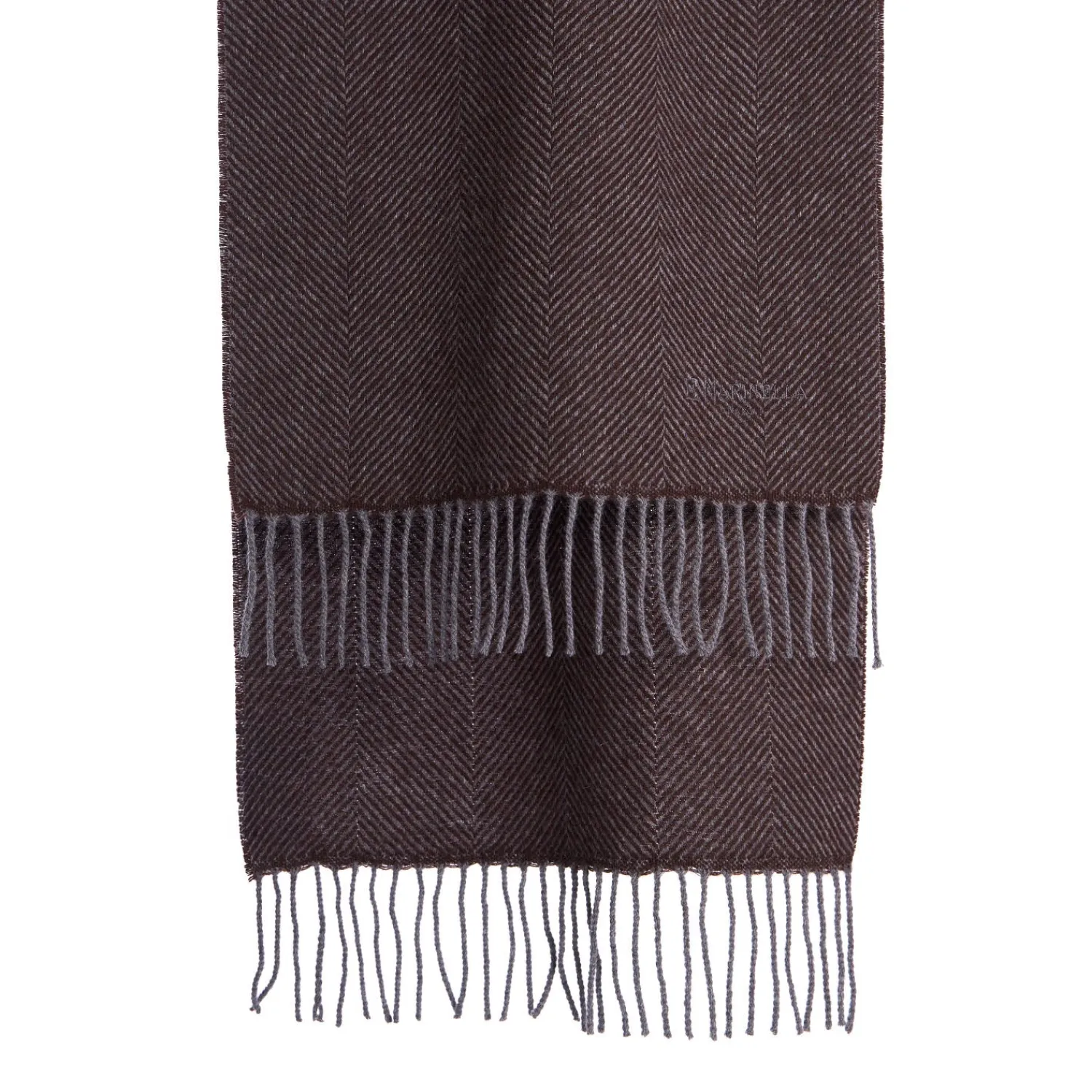 E.Marinella Sciarpe Invernali|SCIARPA COLOR MARRONE SCURO In cashmere