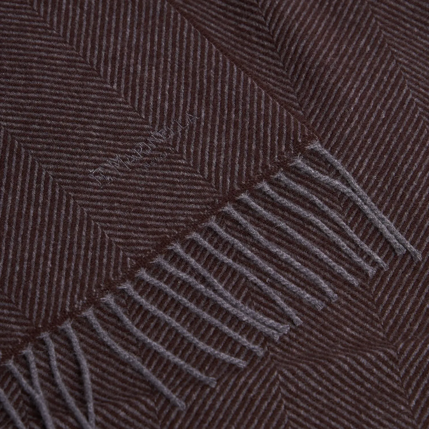 E.Marinella Sciarpe Invernali|SCIARPA COLOR MARRONE SCURO In cashmere