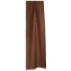 E.Marinella Sciarpe Invernali|Sciarpe Invernali|SCIARPA LOGO EM MARRONE CHIARO In lana e cashmere