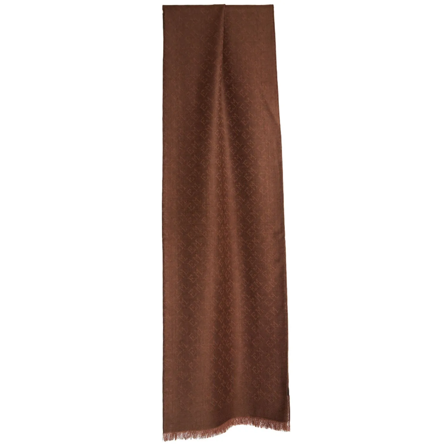 E.Marinella Sciarpe Invernali|Sciarpe Invernali|SCIARPA LOGO EM MARRONE CHIARO In lana e cashmere