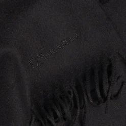 E.Marinella Sciarpe Invernali|Sciarpe Invernali|SCIARPA TINTA UNITA NERA In lana