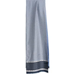 E.Marinella Sciarpe In Seta|SCIARPA TUBOLARE AZZURRA IN SETA TWILL Busy pattern