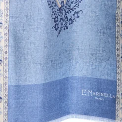 E.Marinella Sciarpe In Seta|SCIARPA TUBOLARE AZZURRA IN SETA TWILL Paisley pattern