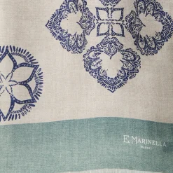 E.Marinella Sciarpe In Seta|SCIARPA TUBOLARE BEIGE IN SETA TWILL Busy pattern