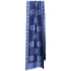 E.Marinella Sciarpe In Seta|SCIARPA TUBOLARE BLU IN SETA TWILL Classic daisy
