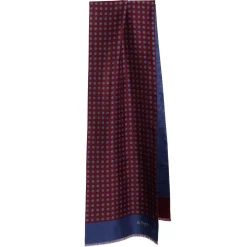 E.Marinella Sciarpe In Seta|SCIARPA TUBOLARE BORDEAUXIN SETA TWILL Classic daisy