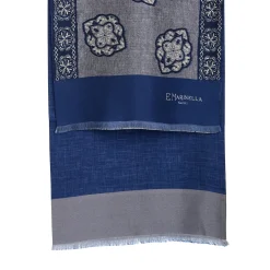 E.Marinella Sciarpe In Seta|SCIARPA TUBOLARE GRIGIO SCURO IN SETA TWILL Classic daisy
