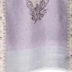 E.Marinella Sciarpe In Seta|SCIARPA TUBOLARE LILLA IN SETA TWILL Paisley pattern