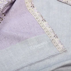 E.Marinella Sciarpe In Seta|SCIARPA TUBOLARE LILLA IN SETA TWILL Paisley pattern