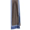E.Marinella Sciarpe In Seta|SCIARPA TUBOLARE MARRONE IN SETA TWILL Classic daisy