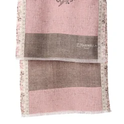 E.Marinella Sciarpe In Seta|SCIARPA TUBOLARE ROSA IN SETA TWILL Paisley pattern