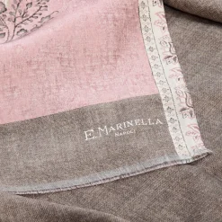E.Marinella Sciarpe In Seta|SCIARPA TUBOLARE ROSA IN SETA TWILL Paisley pattern