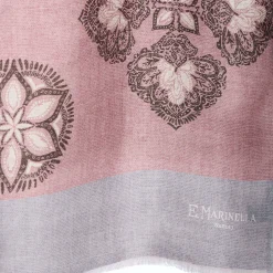 E.Marinella Sciarpe In Seta|SCIARPA TUBOLARE ROSA IN SETA TWILL Busy pattern