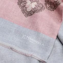 E.Marinella Sciarpe In Seta|SCIARPA TUBOLARE ROSA IN SETA TWILL Busy pattern