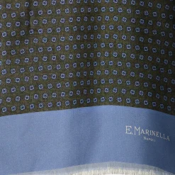 E.Marinella Sciarpe In Seta|SCIARPA TUBOLARE VERDE IN SETA TWILL Classic daisy