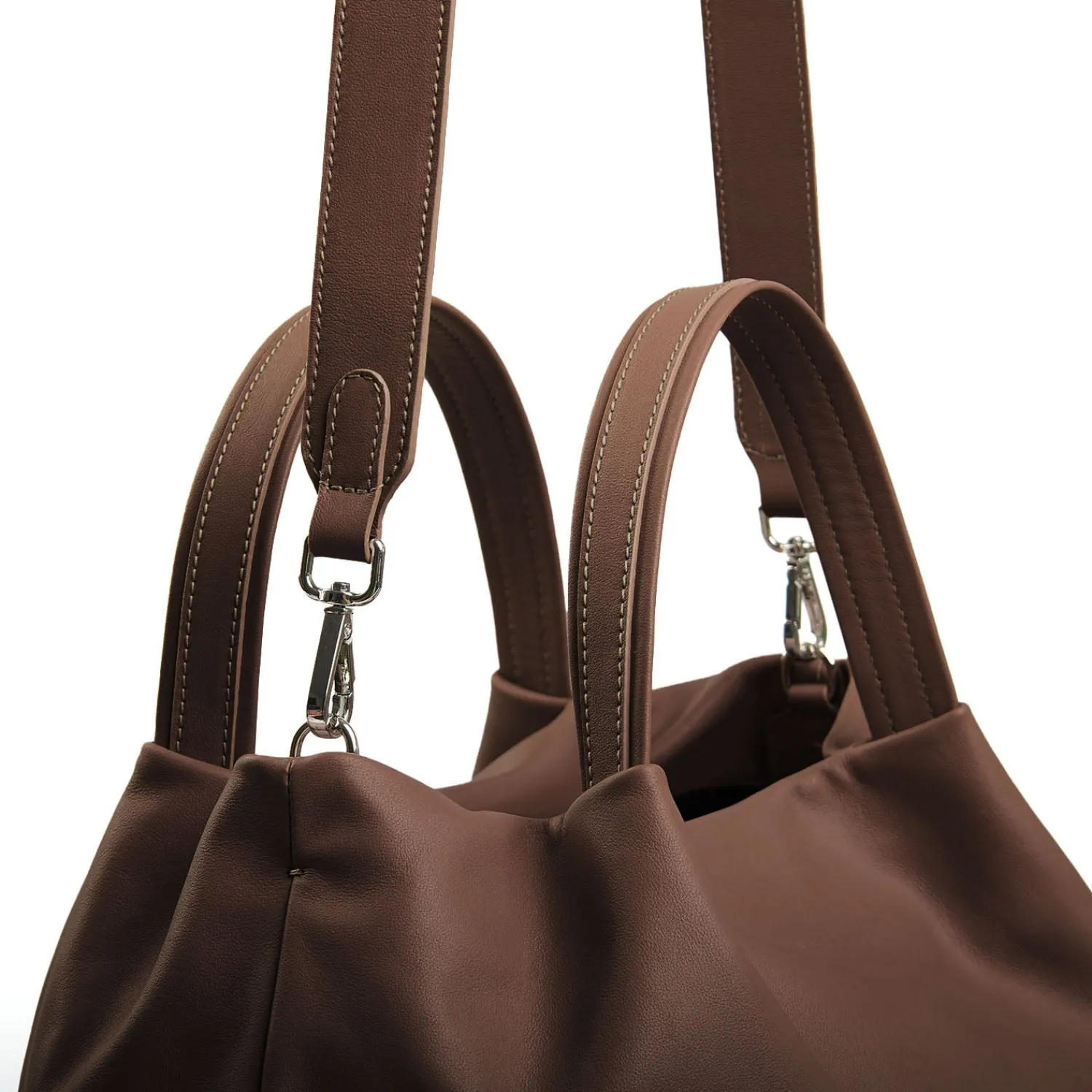 E.Marinella Tote Bag|SOFT BAG MARRONE SCURO In pelle liscia