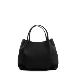 E.Marinella Tote Bag|SOFT BAG NERA In pelle liscia