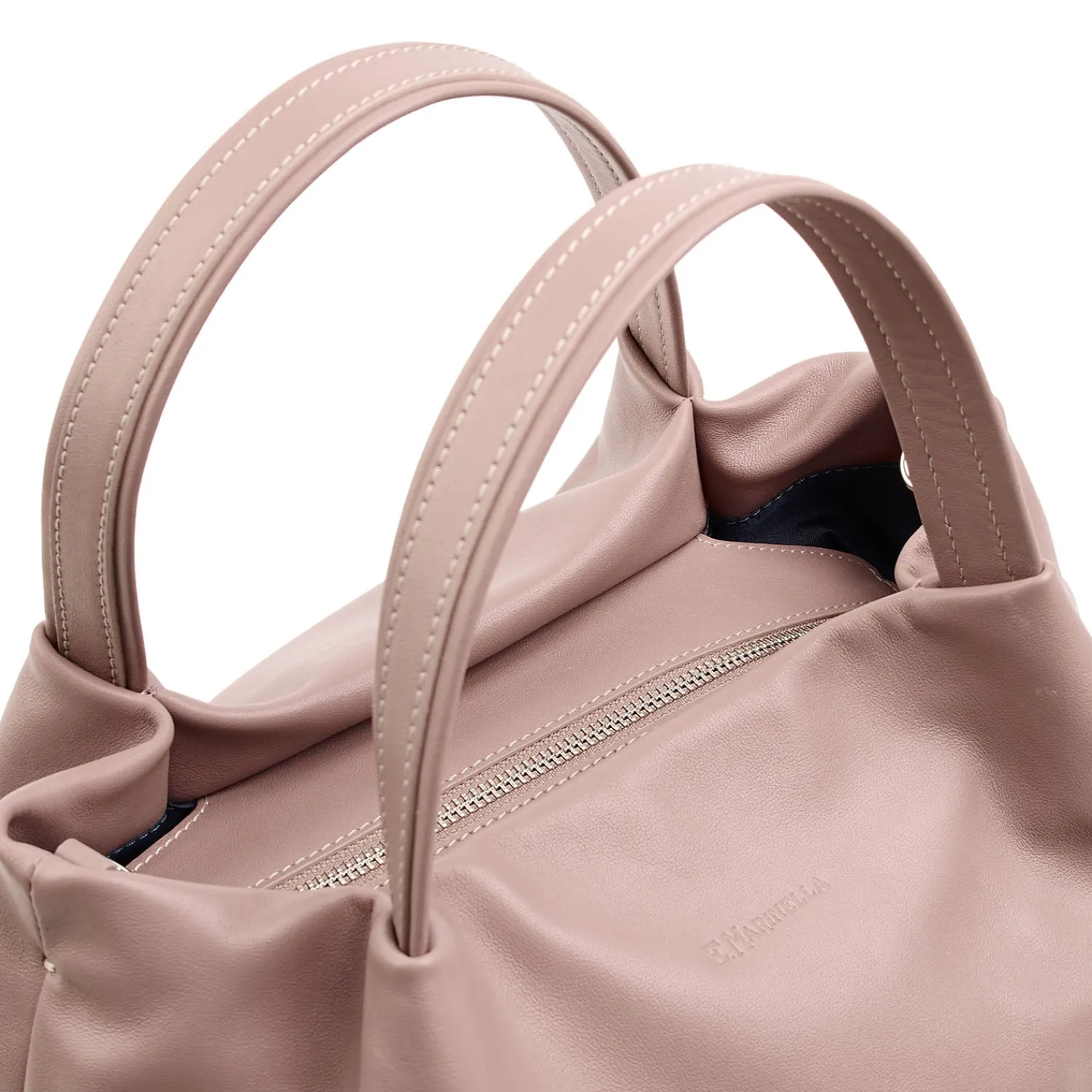 E.Marinella Tote Bag|SOFT BAG ROSAIn pelle liscia