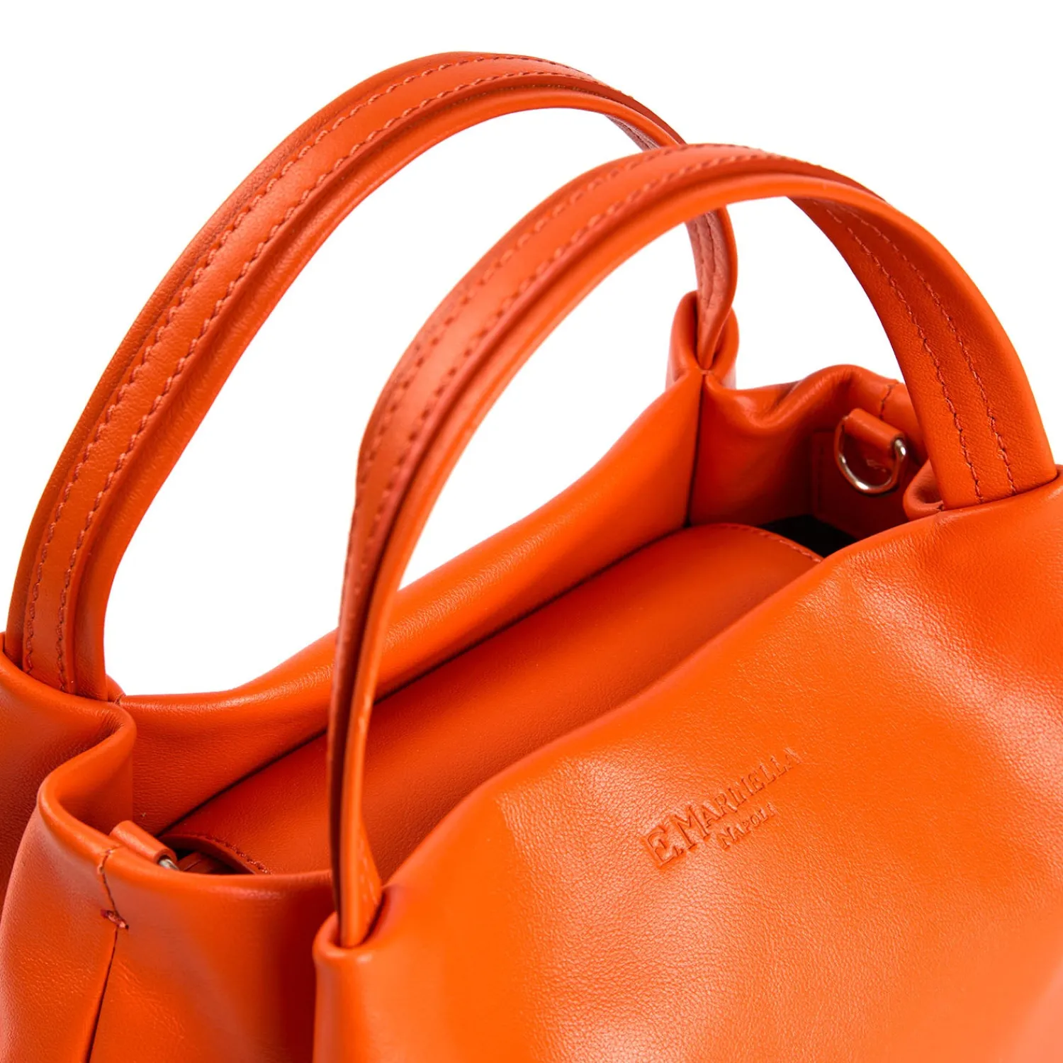 E.Marinella Mini Bag|SOFT MINI BAG ARANCIONEIn pelle liscia