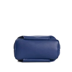 E.Marinella Mini Bag|SOFT MINI BAG BLU POLVERE In pelle liscia