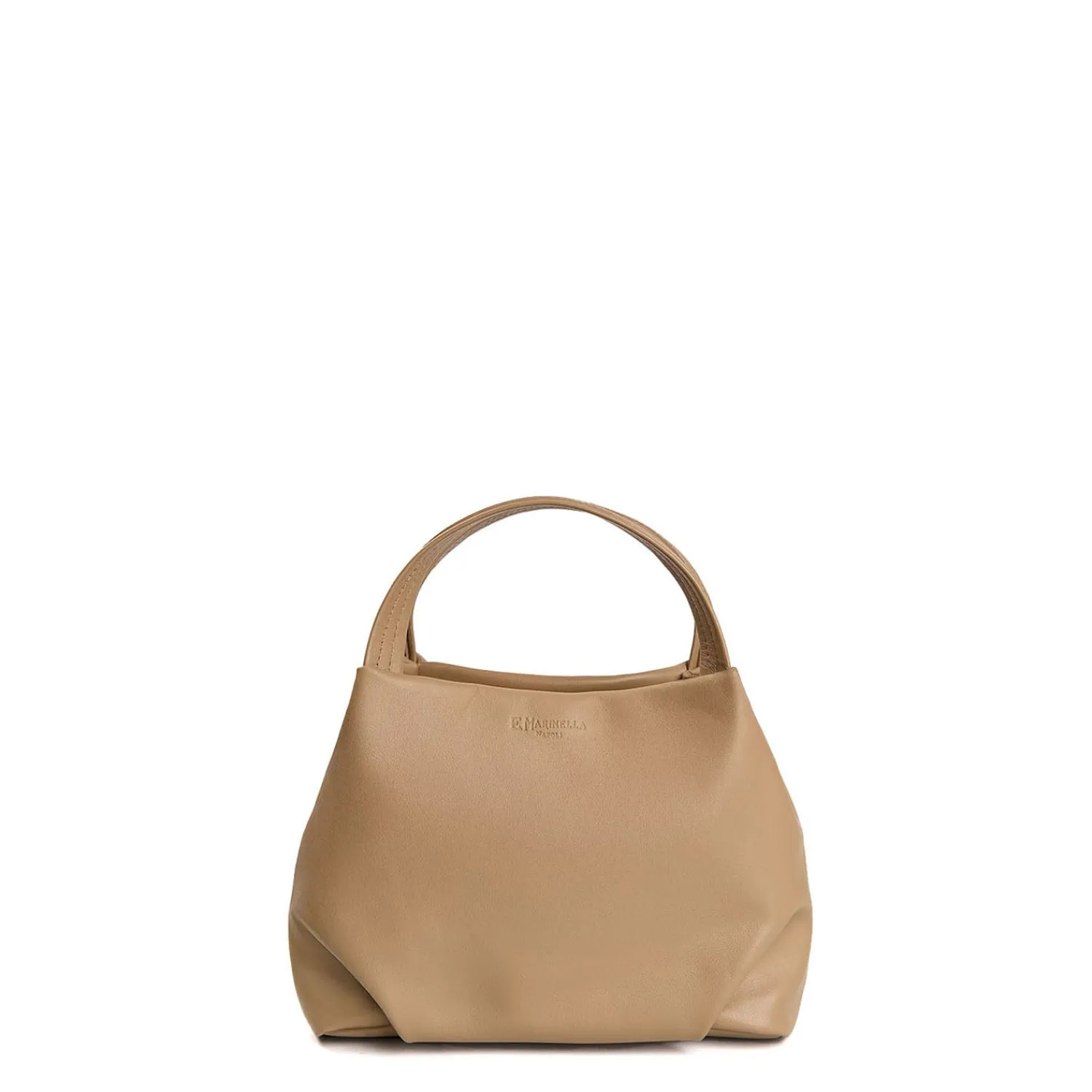 E.Marinella Mini Bag|SOFT MINI BAG CUOIO POLVERE In pelle liscia