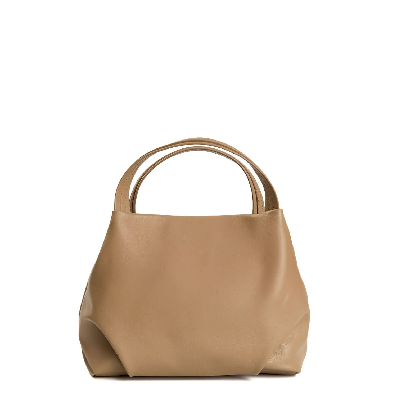 E.Marinella Mini Bag|SOFT MINI BAG CUOIO POLVERE In pelle liscia
