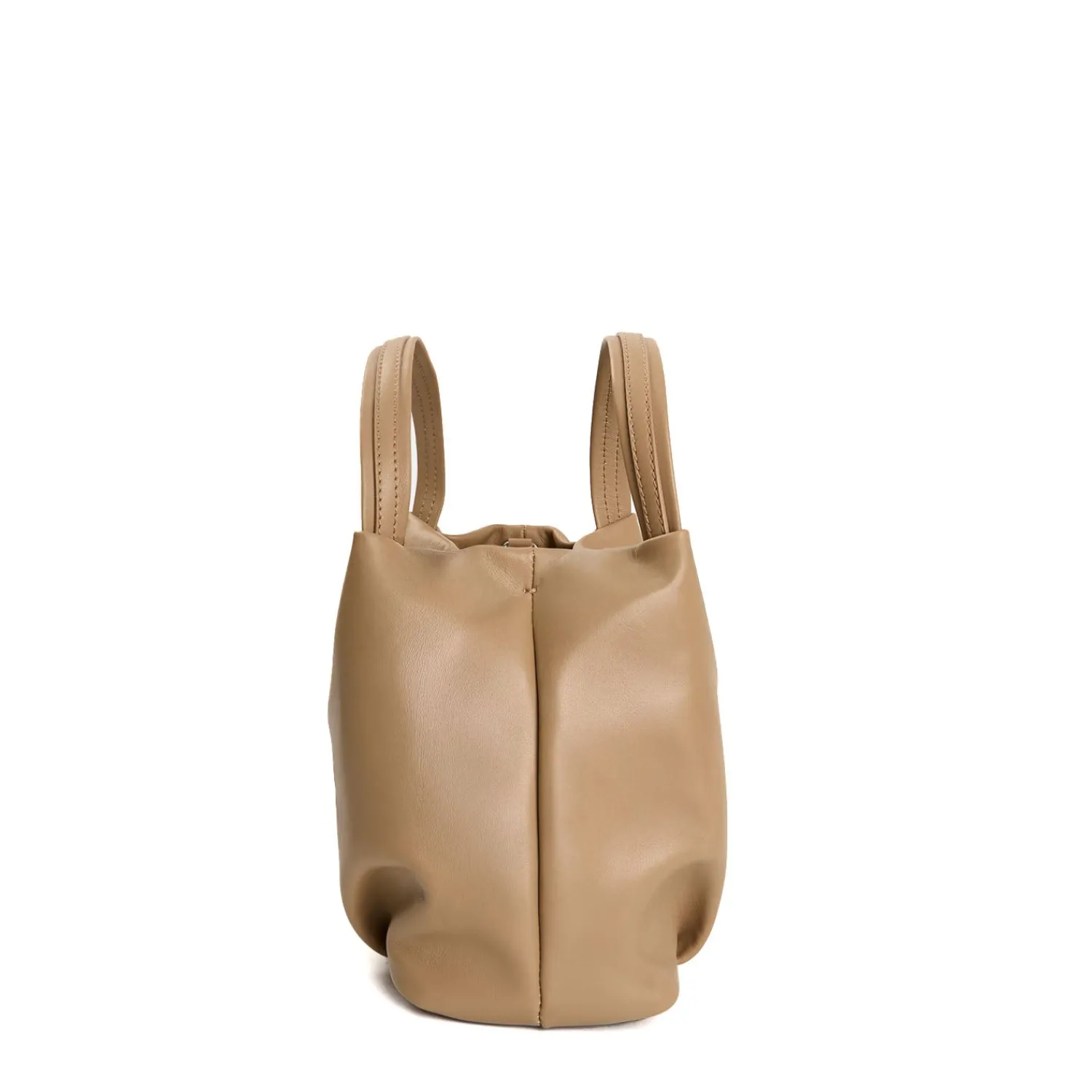 E.Marinella Mini Bag|SOFT MINI BAG CUOIO POLVERE In pelle liscia