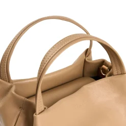 E.Marinella Mini Bag|SOFT MINI BAG CUOIO POLVERE In pelle liscia