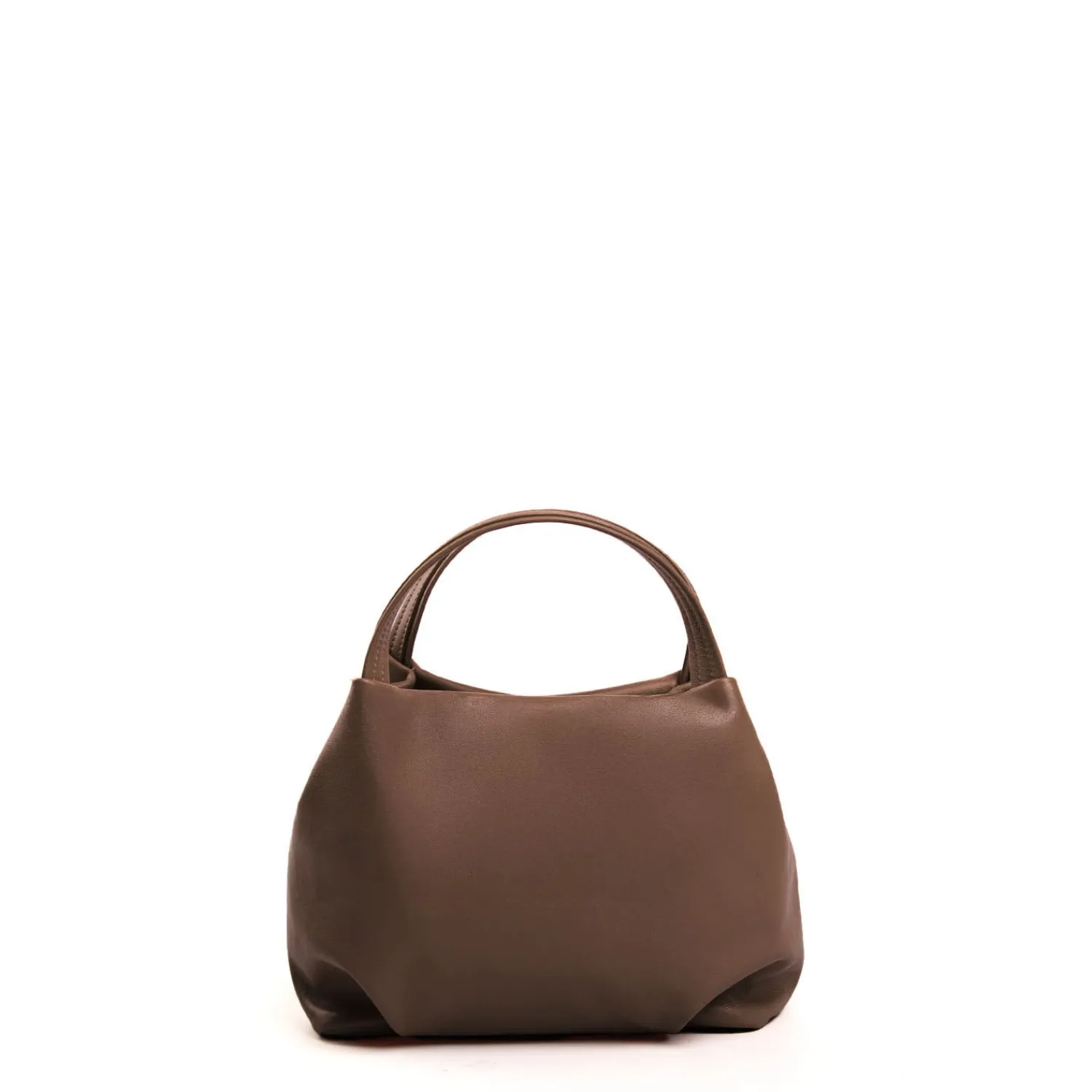 E.Marinella Mini Bag|SOFT MINI BAG MARRONE SCURO In pelle liscia