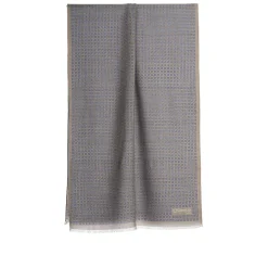 E.Marinella Sciarpe Invernali|STOLA BEIGE In lana con decorazioni floreali