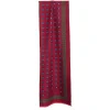 E.Marinella Sciarpe Invernali|STOLA BORDEAUX IN LANA Decorazioni floreali