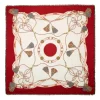 E.Marinella Sciarpe In Seta|Sciarpe Invernali|STOLA ROSSA 115 IN LANA, SETA E CASHMERE Nappine e chiavi