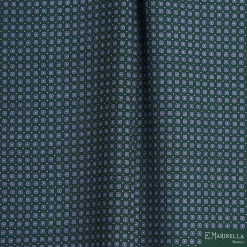 E.Marinella Sciarpe Invernali|STOLA VERDE SCURO In lana con decorazioni floreali