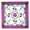 E.Marinella Sciarpe In Seta|Sciarpe Invernali|STOLA VIOLA 115 IN LANA, SETA E CASHMERE Nappine e chiavi