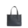 E.Marinella Tote Bag|TOTE BAG MIDI BLU SCURO In pelle martellata