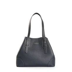 E.Marinella Tote Bag|TOTE BAG MIDI BLU SCURO In pelle martellata