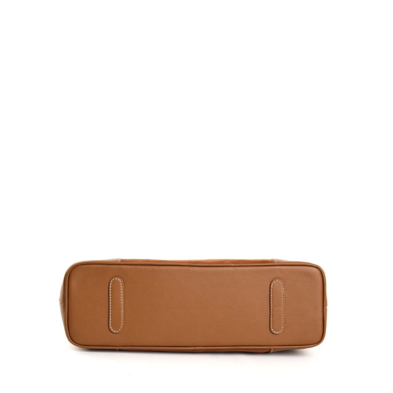 E.Marinella Tote Bag|TOTE BAG MIDI COLOR CUOIO In suede e pelle
