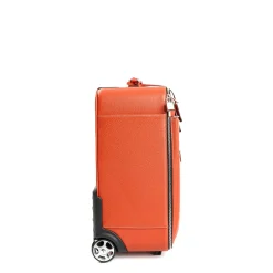 E.Marinella Borse Da Viaggio E Trolley|Borse Da Viaggio E Trolley|TROLLEY SEMIRIGIDO ARANCIONE In pelle martellata