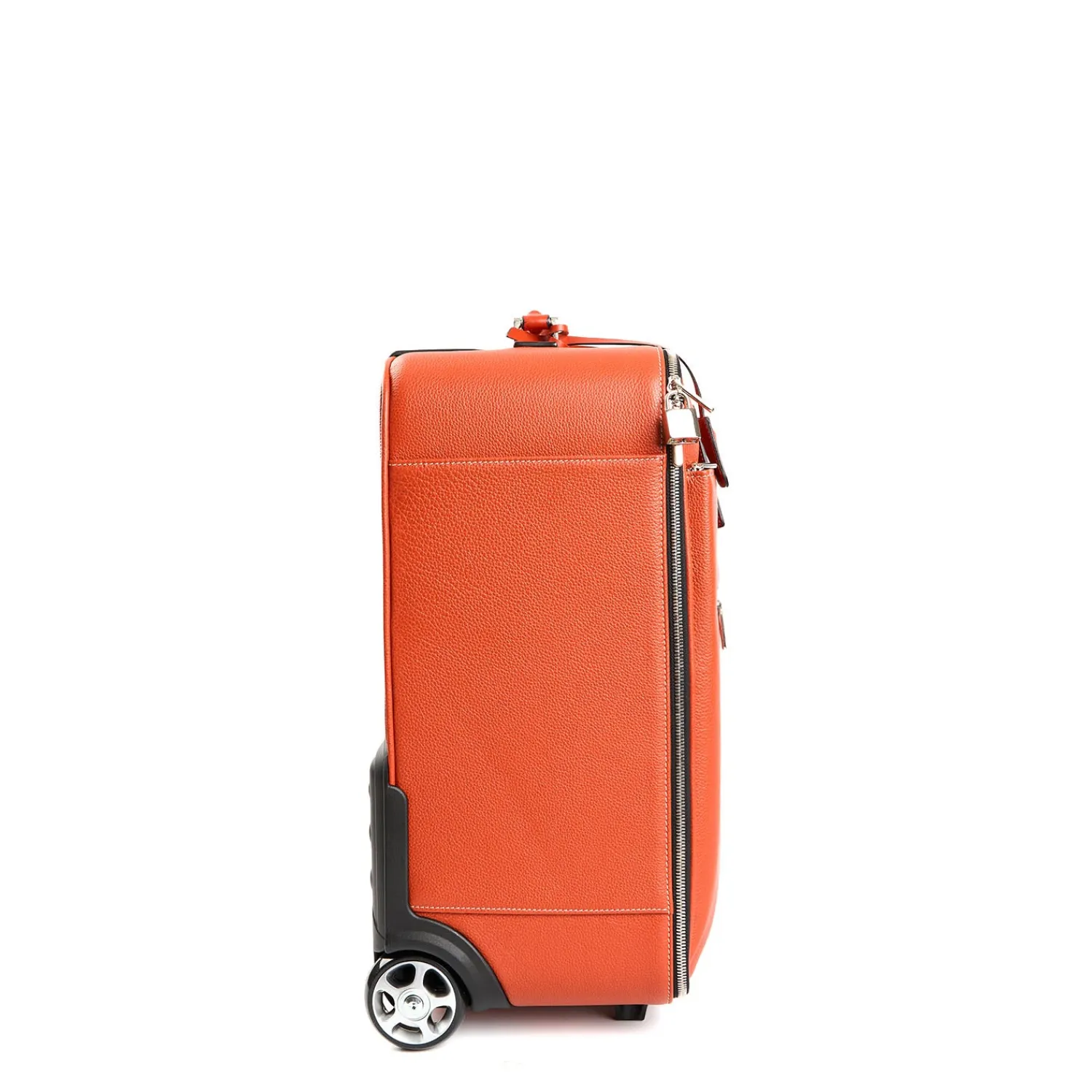 E.Marinella Borse Da Viaggio E Trolley|Borse Da Viaggio E Trolley|TROLLEY SEMIRIGIDO ARANCIONE In pelle martellata