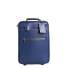 E.Marinella Borse Da Viaggio E Trolley|Borse Da Viaggio E Trolley|TROLLEY SEMIRIGIDO BLU In pelle martellata