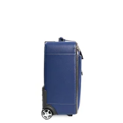 E.Marinella Borse Da Viaggio E Trolley|Borse Da Viaggio E Trolley|TROLLEY SEMIRIGIDO BLU In pelle martellata