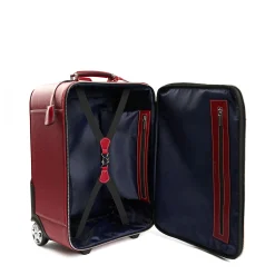 E.Marinella Borse Da Viaggio E Trolley|Borse Da Viaggio E Trolley|TROLLEY SEMIRIGIDO ROSSO In pelle martellata