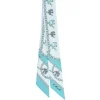 E.Marinella Twilly E Bandeaux|TWILLY IN SETA AZZURRO Lucky elephant