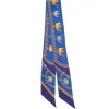 E.Marinella Twilly E Bandeaux|TWILLY IN SETA BLU Elefanti portafortuna