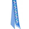 E.Marinella Twilly E Bandeaux|TWILLY IN SETA BLU La gelateria