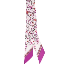 E.Marinella Twilly E Bandeaux|TWILLY IN SETA FUCHSIA Garden flower