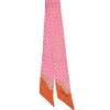 E.Marinella Twilly E Bandeaux|TWILLY IN SETA FUCSIA Microfantasia fiore