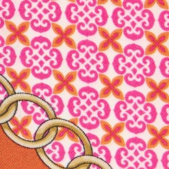 E.Marinella Twilly E Bandeaux|TWILLY IN SETA FUCSIA Microfantasia fiore